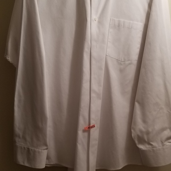 Arrow Men's Longsleeve White Dress Shirt Size 17 - Picture 2 of 3